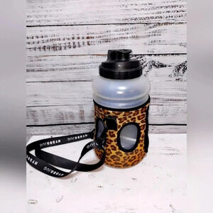 HydroJug Leopard Print Water Bottle with Black Lid